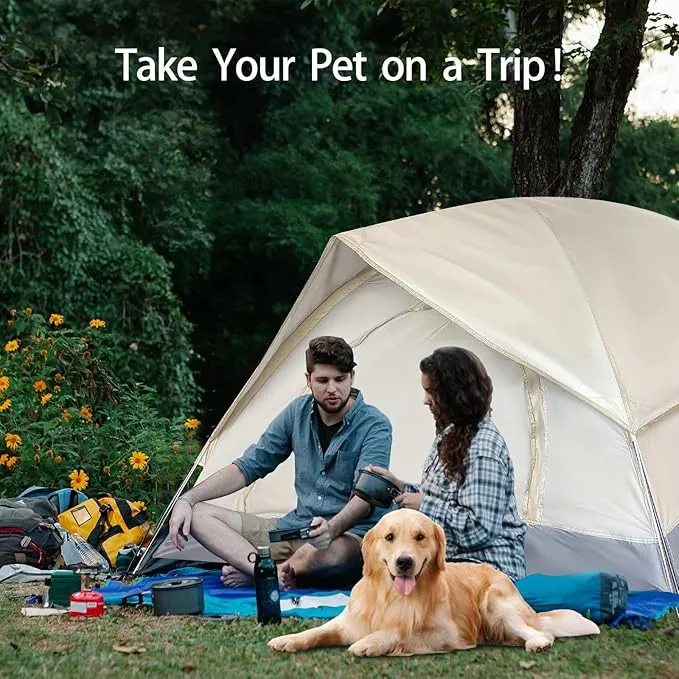 2-3 Person Camping Tent with Removable Rainfly, Double Layer, Easy Setup, Lightweight Dome Tent for Traveling, Hiking, Fishing, Picnic and Backyard Camping, Beige