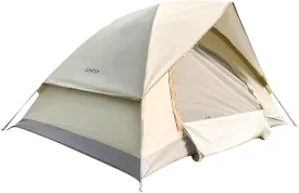 2-3 Person Camping Tent with Removable Rainfly, Double Layer, Easy Setup, Lightweight Dome Tent for Traveling, Hiking, Fishing, Picnic and Backyard Camping, Beige