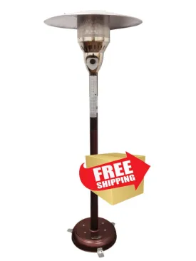 85'' Natural Gas Outdoor Patio Heater in Hammered Bronze