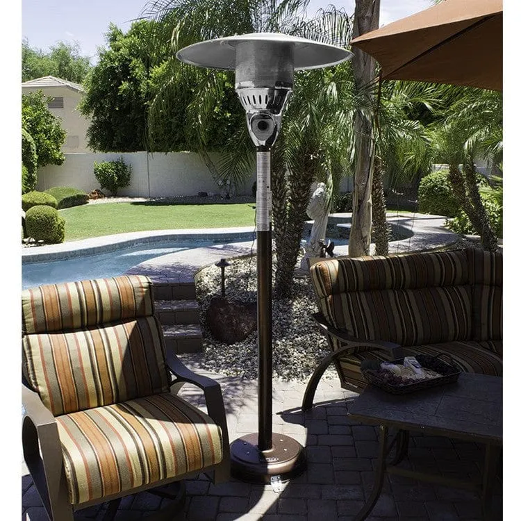 85'' Natural Gas Outdoor Patio Heater in Hammered Bronze