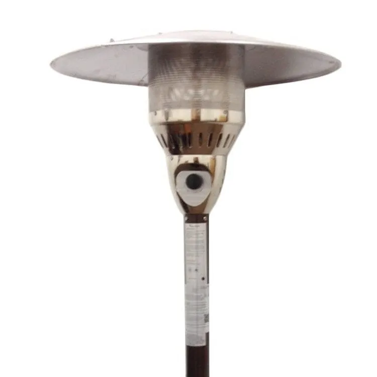 85'' Natural Gas Outdoor Patio Heater in Hammered Bronze