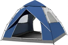 anngrowy Camping Tent 2/4 Person Instant Family Tent Pop Up Tents for Camping Waterproof Portable Hiking Camp Lightweight Tent for Backpacking Small Tent 4 Season Windproof Quick Compact Dome Tent