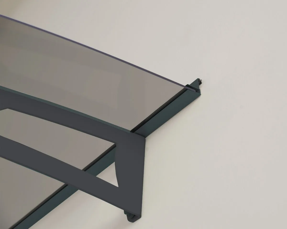 Aquila 1500 Door Awning 36" x 59" Solar Grey Panels | Palram-Canopia