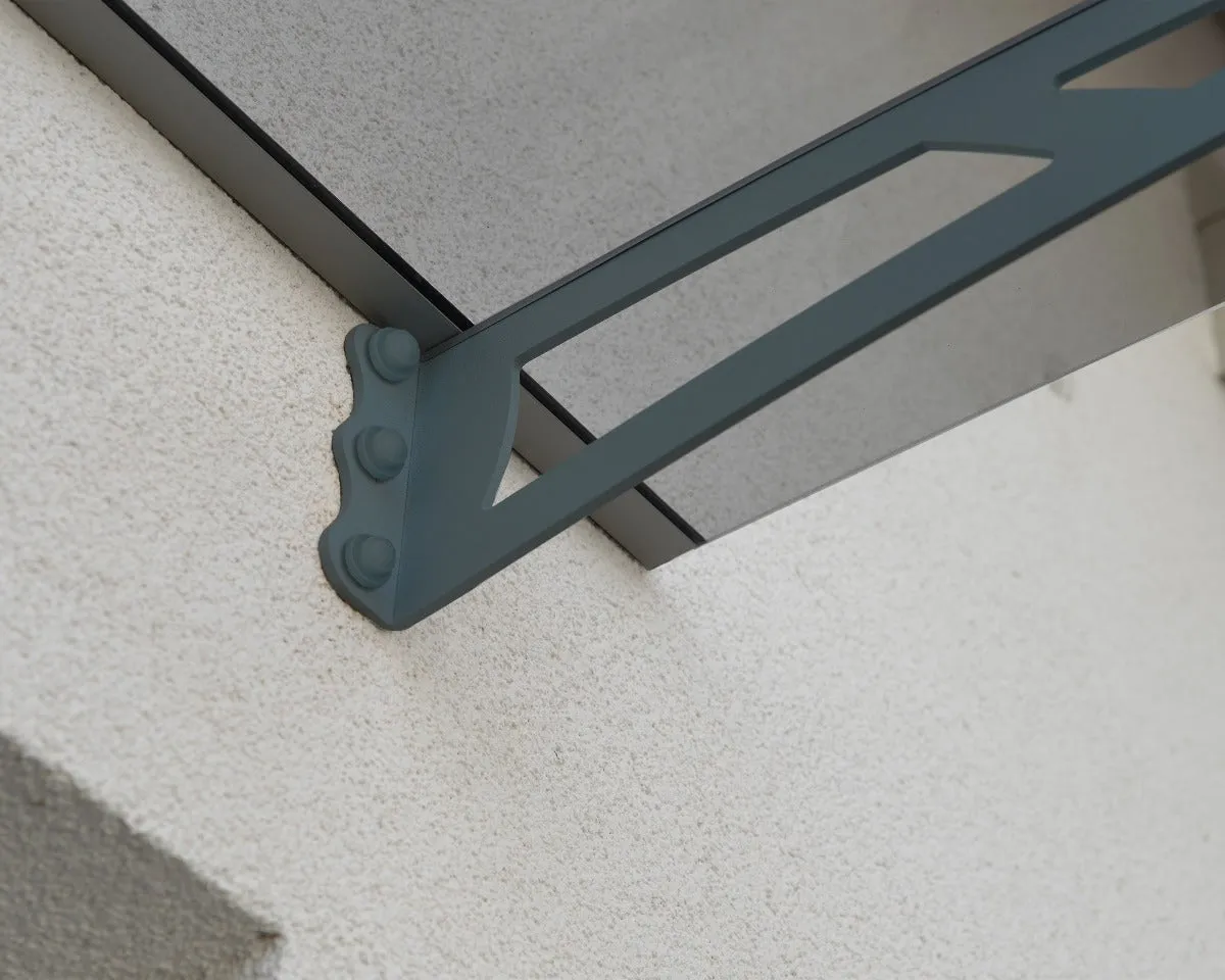 Aquila 1500 Door Awning 36" x 59" Solar Grey Panels | Palram-Canopia