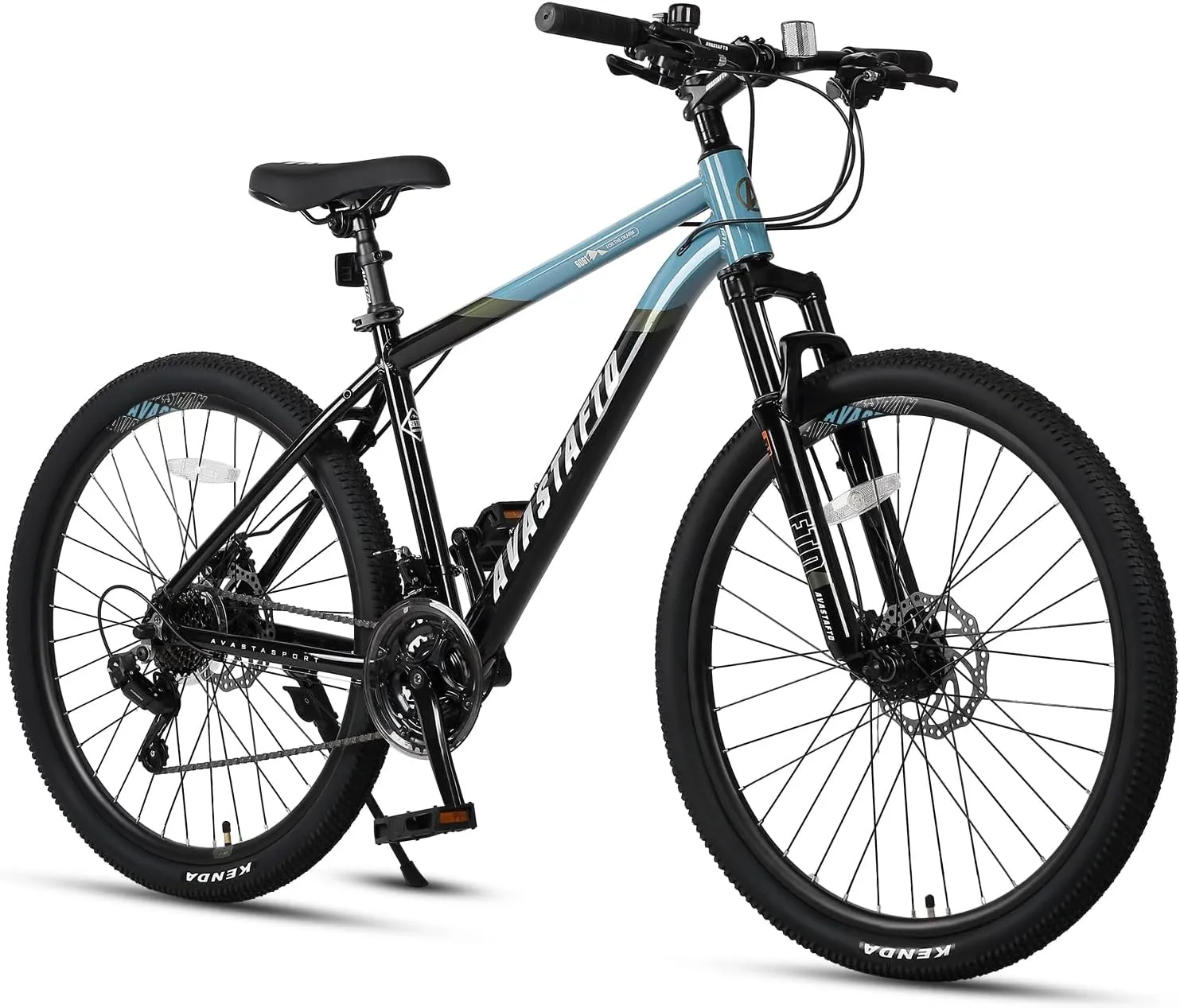 AVASTA Earth 26 27.5 inch Mountain Bike with 21-SpeedAluminum Frame, Dual Disc Brake, Comfortable Saddle,Multiple Colors