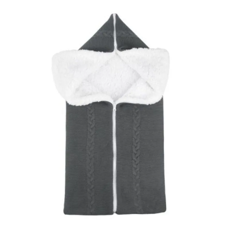 Baby Blanket Lambswool Zip Sleeping Bag 9 colors