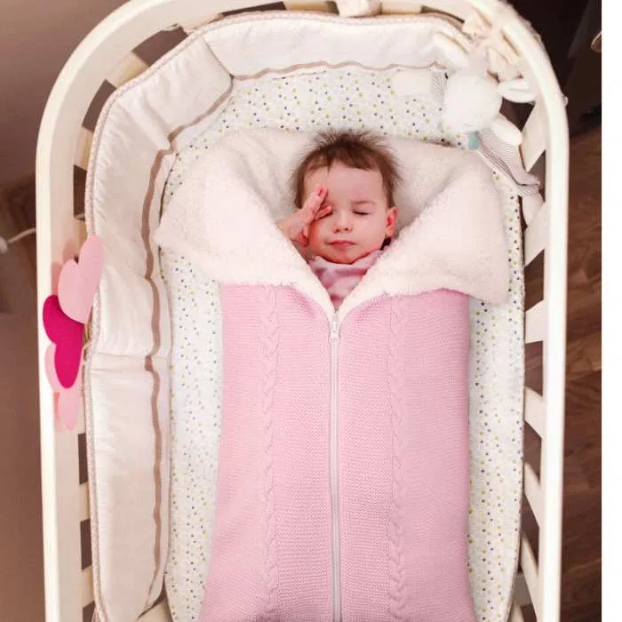 Baby Blanket Lambswool Zip Sleeping Bag 9 colors
