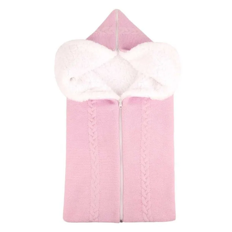 Baby Blanket Lambswool Zip Sleeping Bag 9 colors