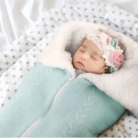 Baby Blanket Lambswool Zip Sleeping Bag 9 colors
