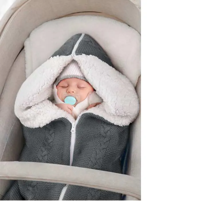 Baby Blanket Lambswool Zip Sleeping Bag 9 colors