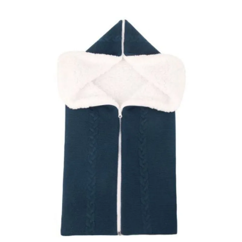 Baby Blanket Lambswool Zip Sleeping Bag 9 colors
