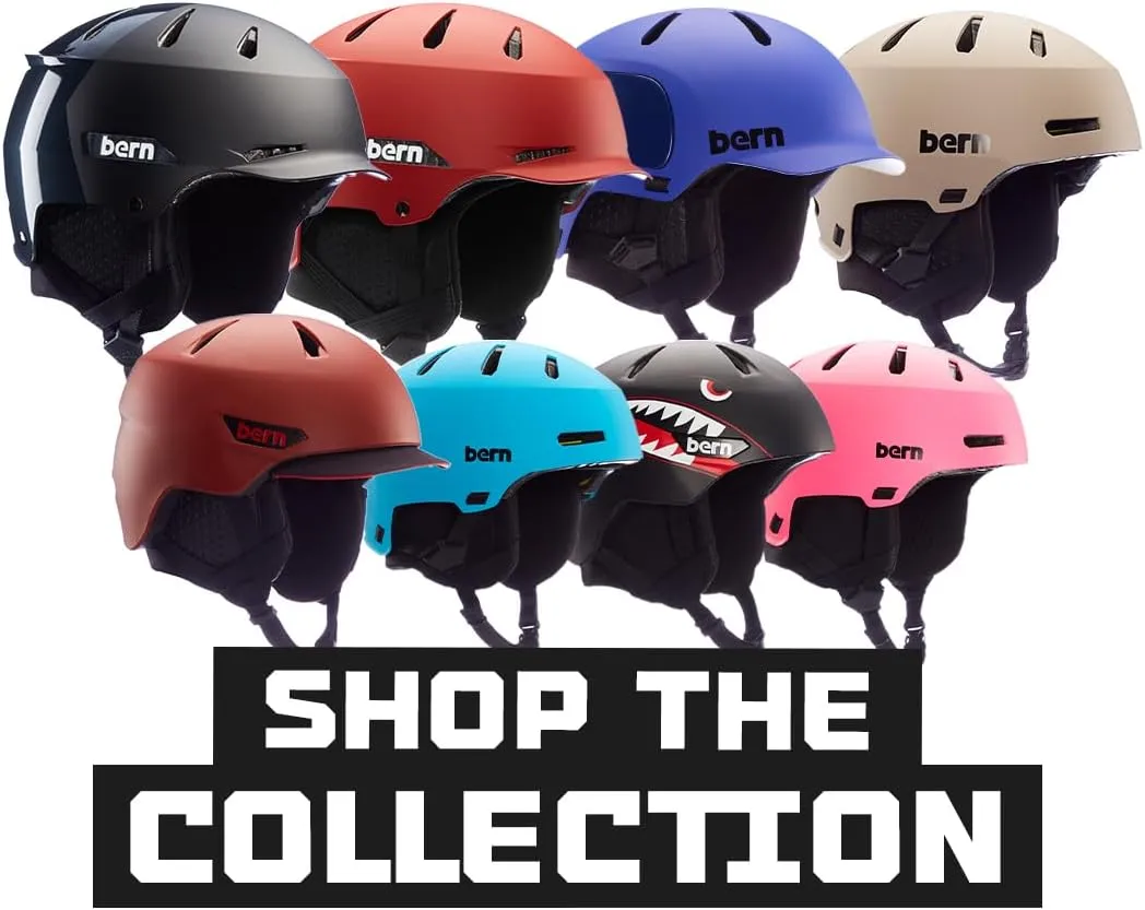 Bern Watts 2.0 Adult Snowsports Ski and Snowboard Helmet for Men and Women, Brim Style, Multisport Certified, MIPS Rotational Impact Protection, Adjustable Fit, Knit Liner, Anti-Fog Ventilation