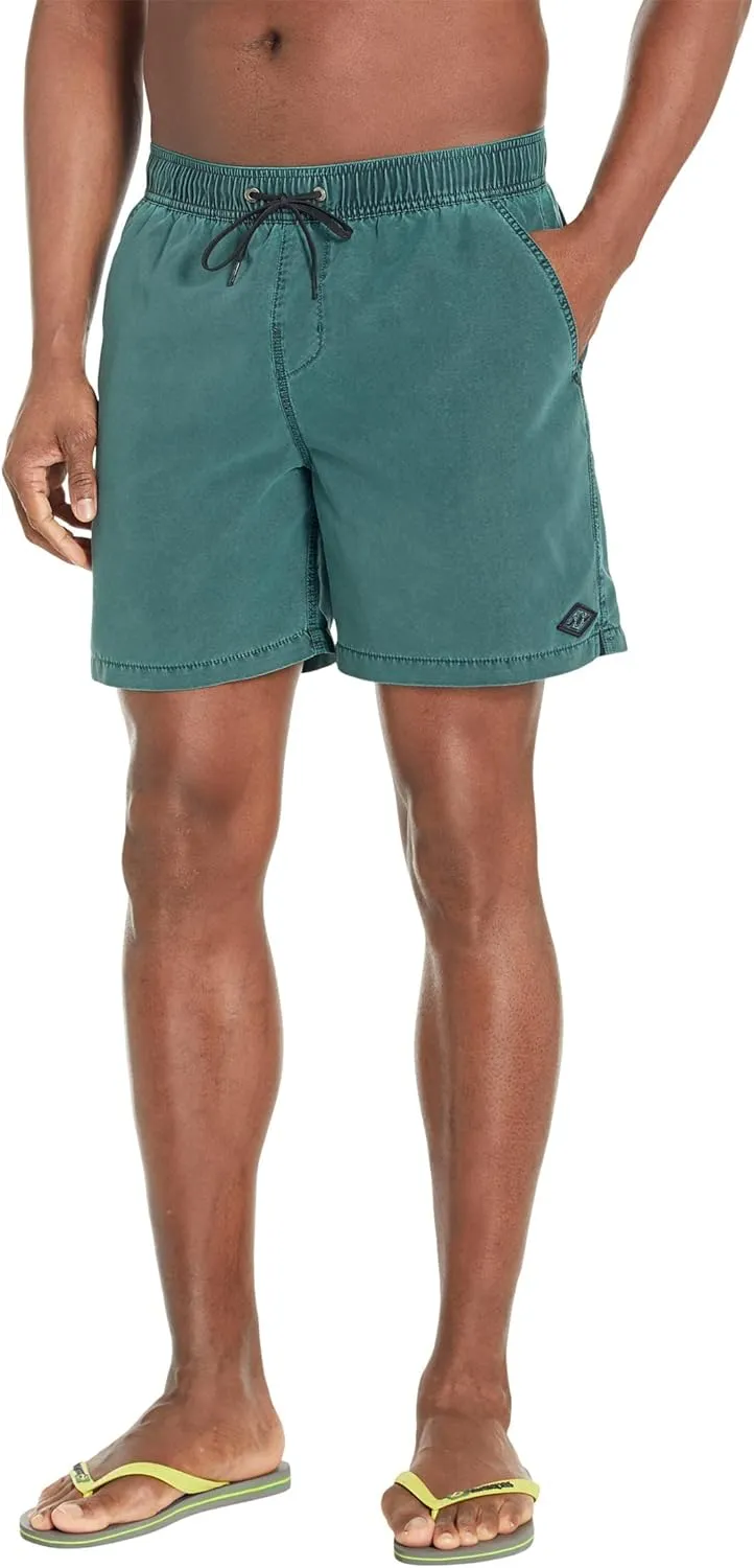 Billabong Men's Standard All Day Overdye Layback Elastic Waist Boardshort, 17 Inch Outseam