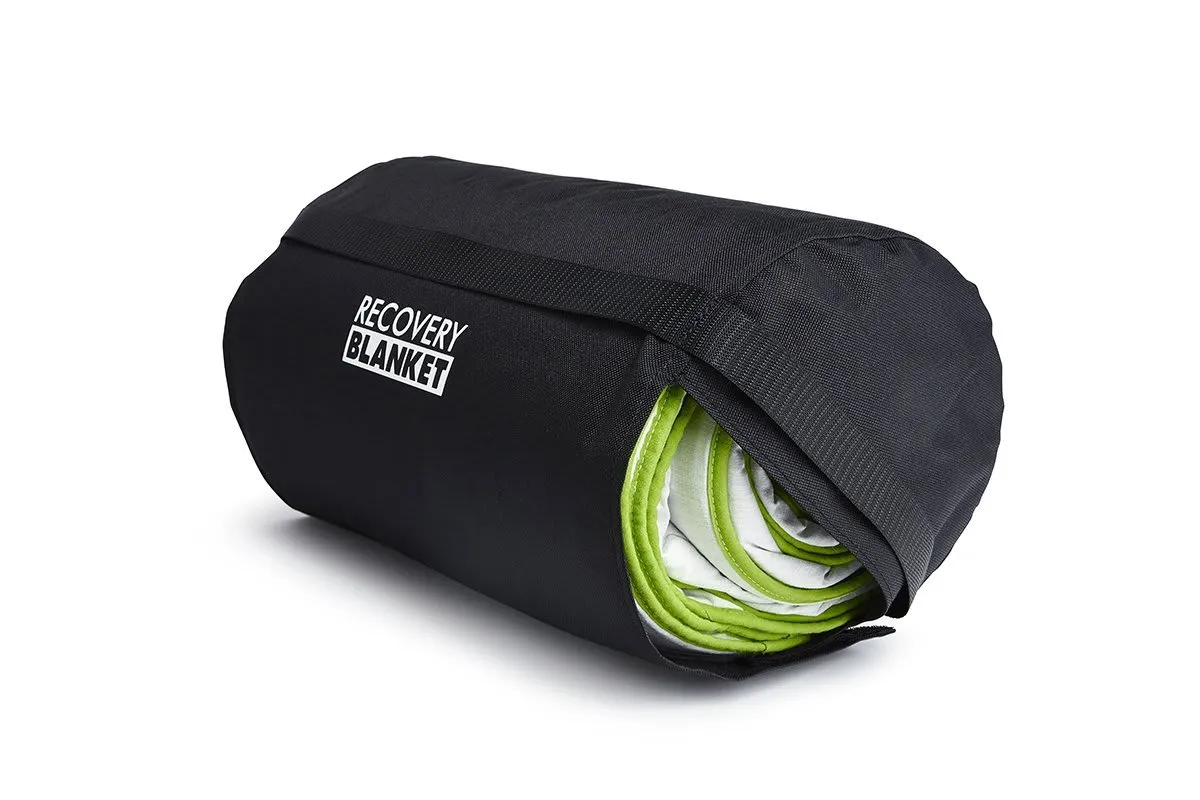 BLACKROLL - Recovery Blanket, Soft, Breathable, All Season Cotton Duvet, Warm, Compact Sleeping Quilt for Outdoors, Hiking, Camping, and Bug Out Bag, Included Travel Bag for Easy Storing, Light Grey