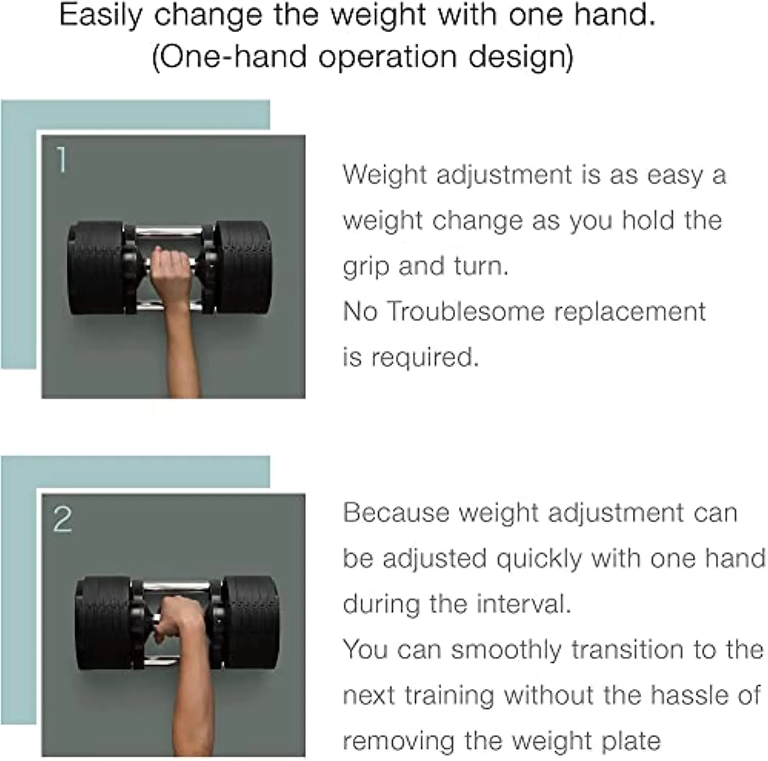 BodyTech Collaboration Product, Adjustable Dumbbell Multiple levels of Weight change with one-hand Red (Pair 2 pcs) 80LB BTS22CM003A