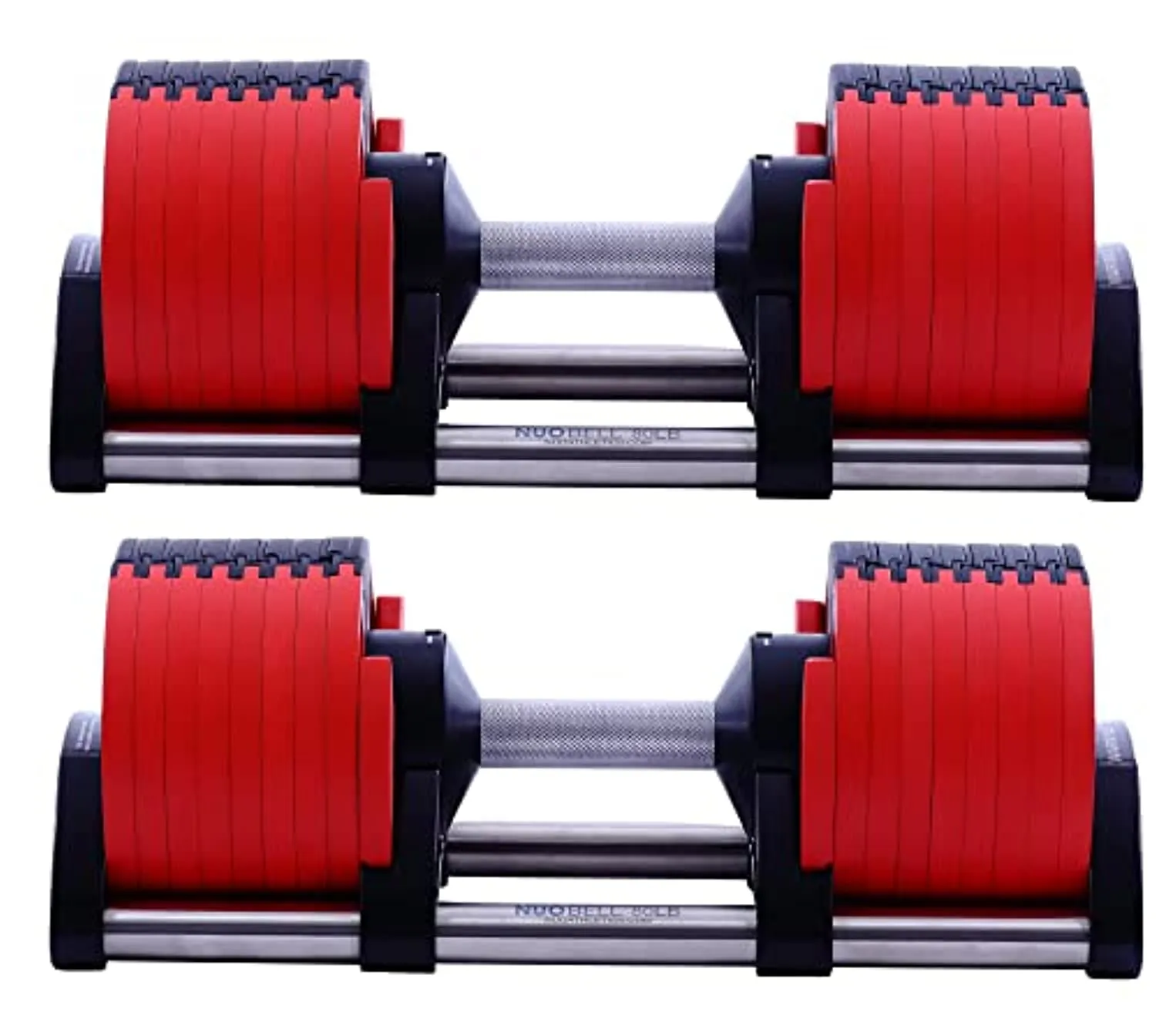 BodyTech Collaboration Product, Adjustable Dumbbell Multiple levels of Weight change with one-hand Red (Pair 2 pcs) 80LB BTS22CM003A
