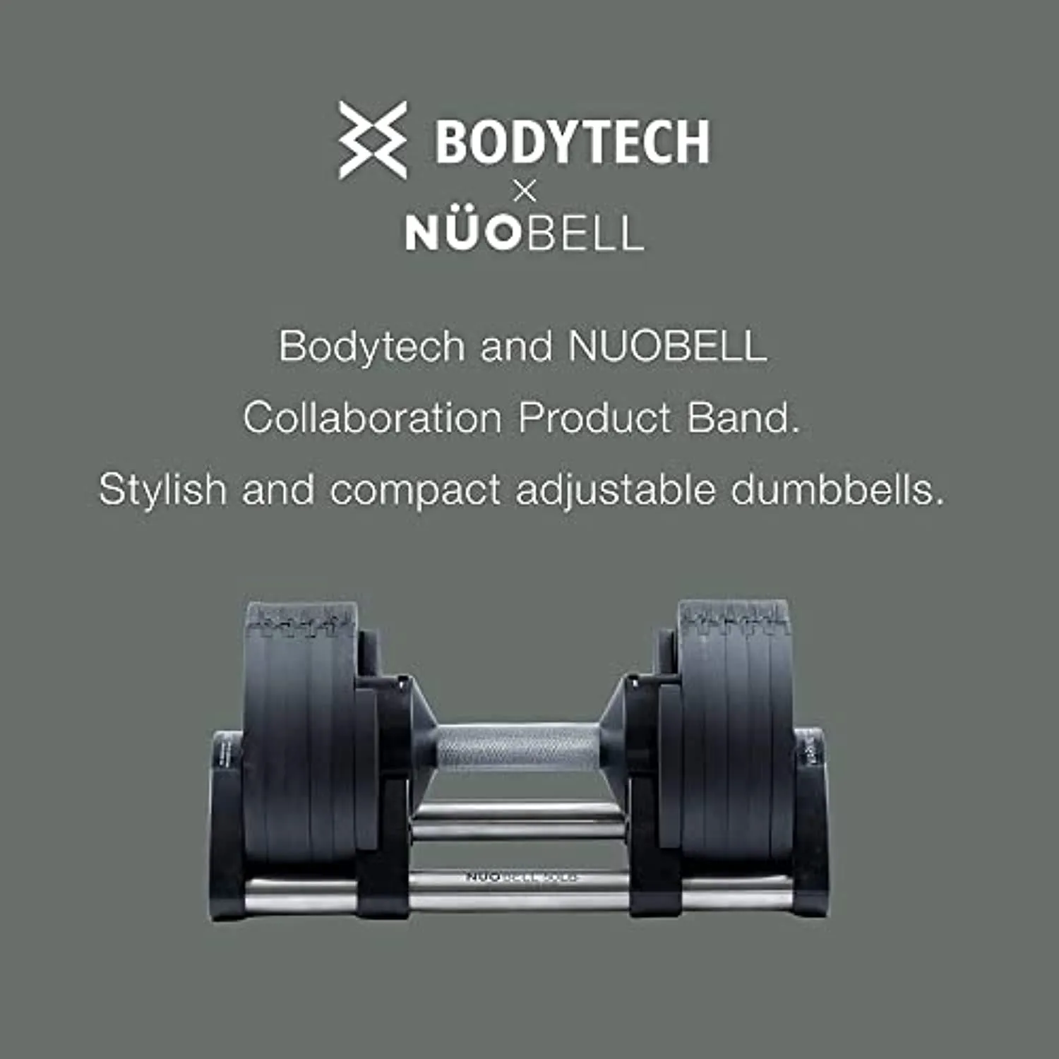BodyTech Collaboration Product, Adjustable Dumbbell Multiple levels of Weight change with one-hand Red (Pair 2 pcs) 80LB BTS22CM003A