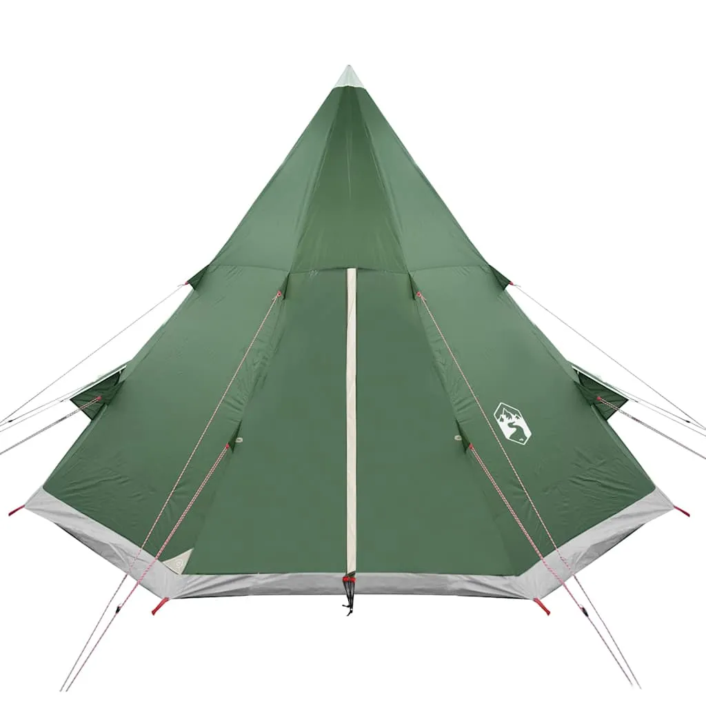 Camping Tent Tipi 4-Person Green Waterproof