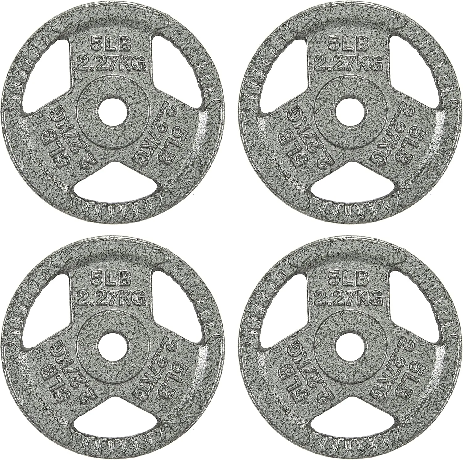 Cast Iron Plate Weight Plate for Strength Training and Weightlifting, Olympic or Standard, Multiple Sizes