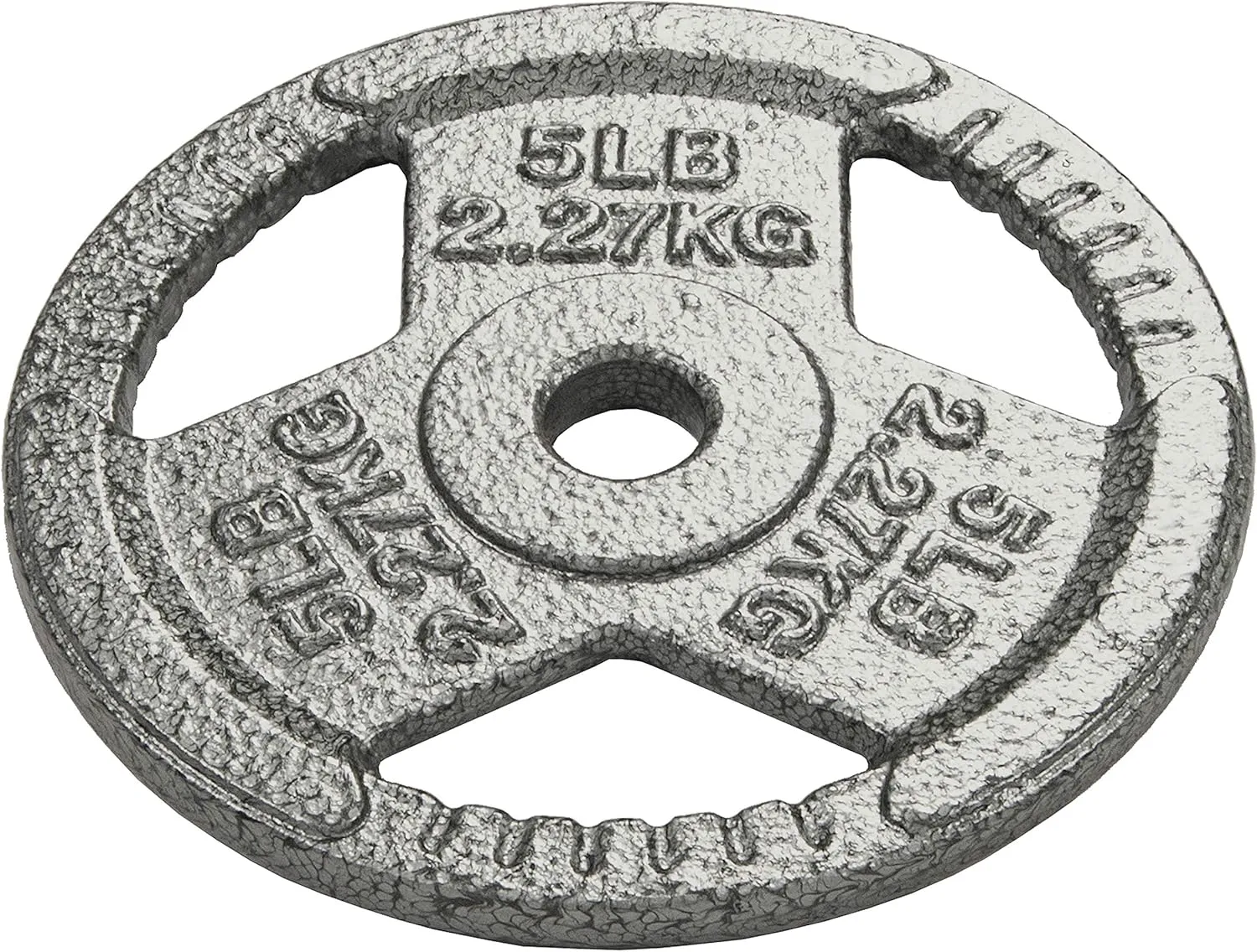 Cast Iron Plate Weight Plate for Strength Training and Weightlifting, Olympic or Standard, Multiple Sizes
