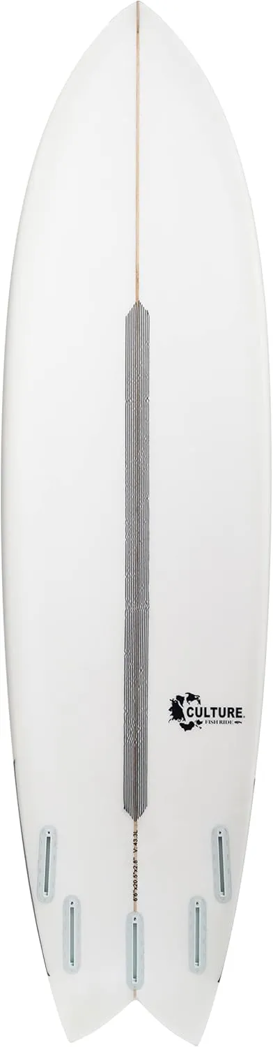 Culture Surfboards Fish Ride Model Surfboard | Sizes 5'0 ~ 7'0 with Carbon Strips or White