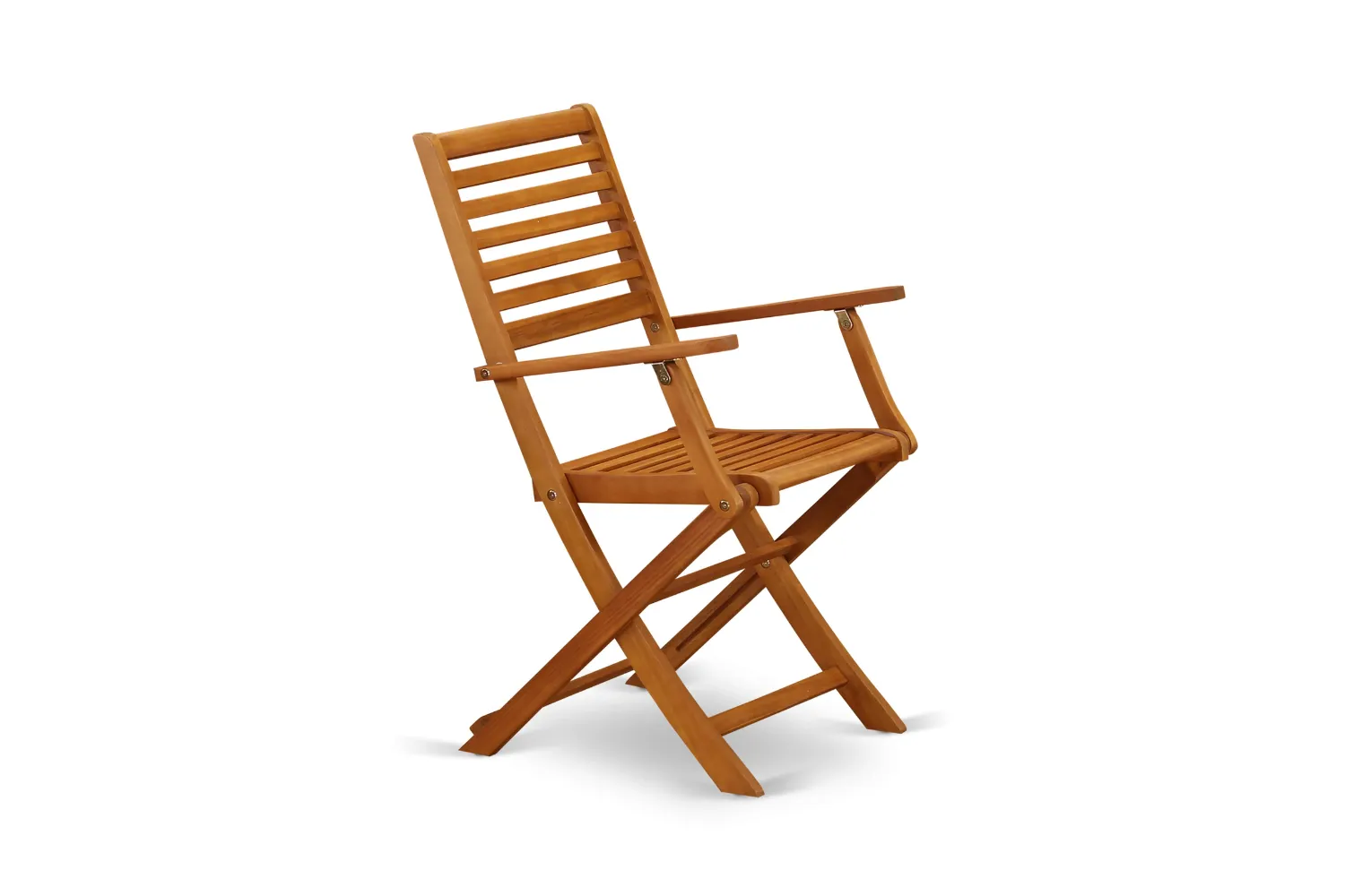 East West Furniture DECM5CWNA 5 Piece Outdoor Patio Dining Sets Includes a Rectangle Acacia Wood Table and 4 Folding Side Chairs, 40x72 Inch, Natural Oil