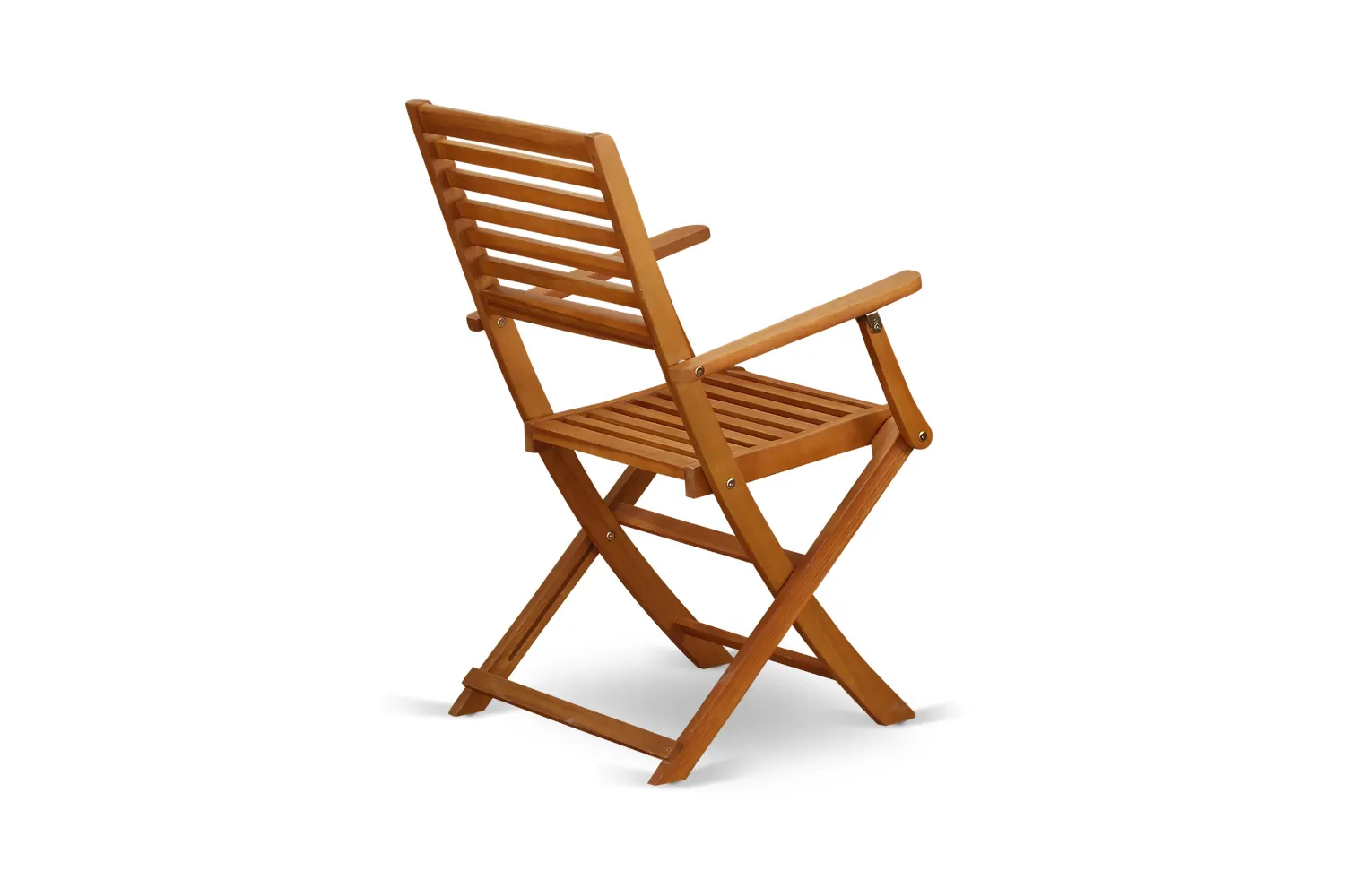 East West Furniture DECM5CWNA 5 Piece Outdoor Patio Dining Sets Includes a Rectangle Acacia Wood Table and 4 Folding Side Chairs, 40x72 Inch, Natural Oil