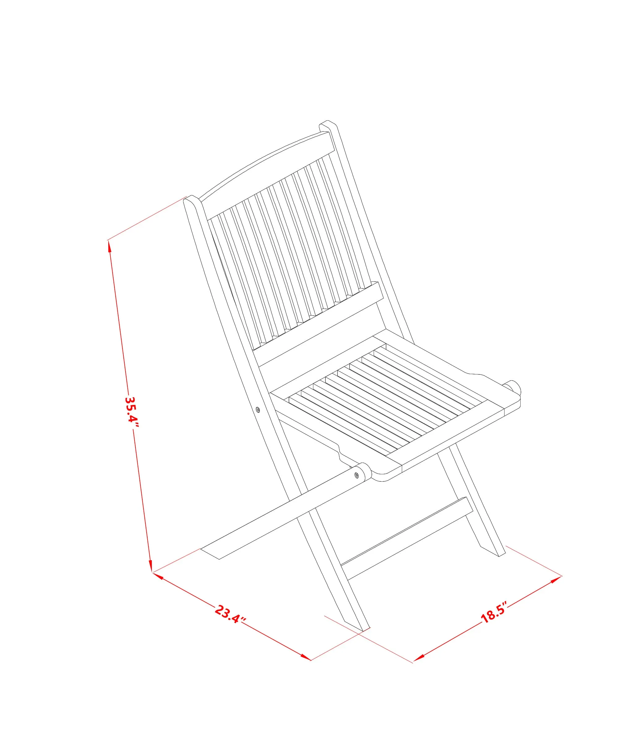 East West Furniture DEDK9CWNA 9 Piece Outdoor Patio Dining Sets Includes a Rectangle Acacia Wood Table and 8 Folding Side Chairs, 40x72 Inch, Natural Oil