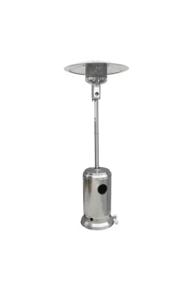 Flammetta Hammered Patio Heater - Stainless Steel