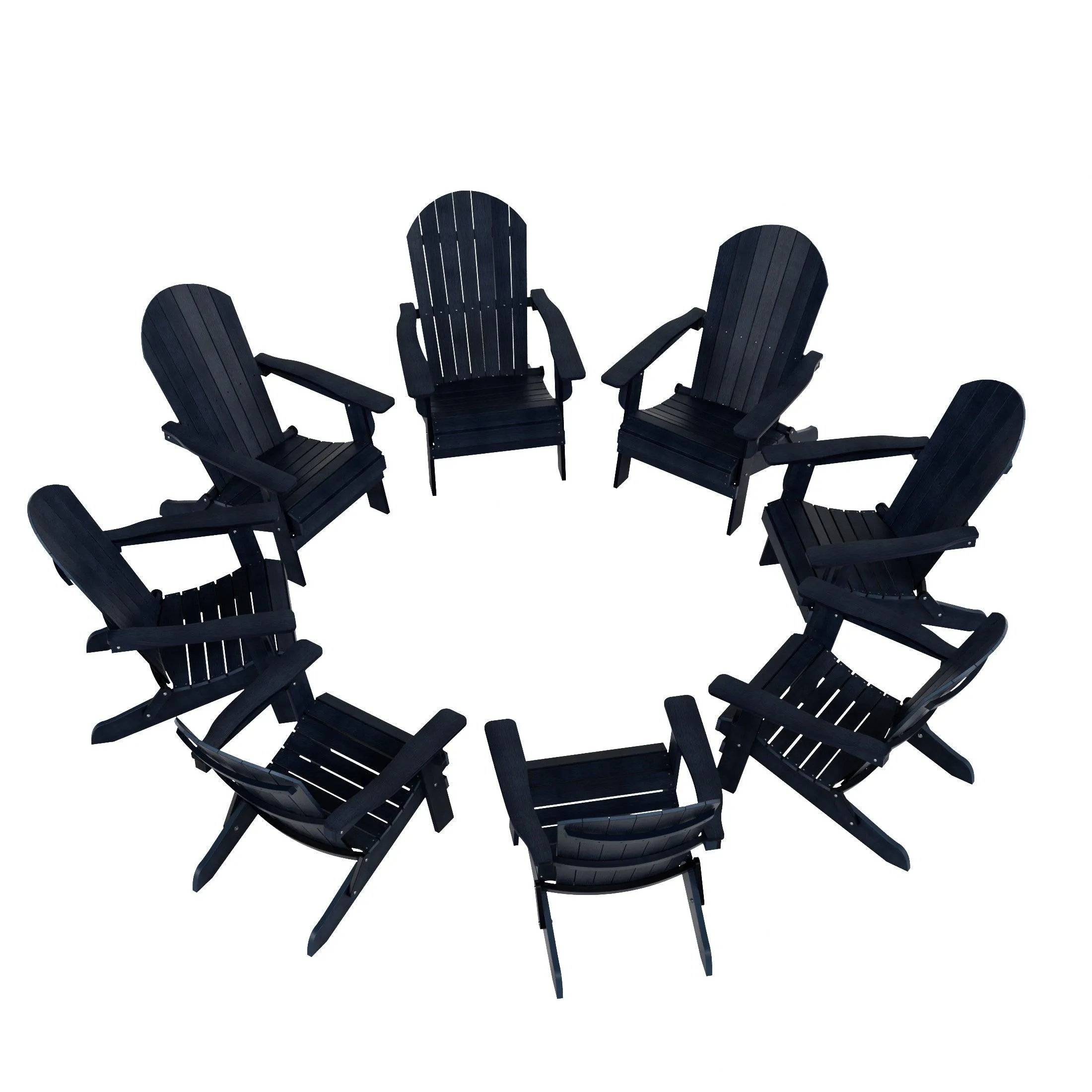 Florence HIPS Folding Adirondack Chair (Set of 8)