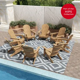 Florence HIPS Folding Adirondack Chair (Set of 8)