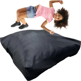 FoamTouch Black Crash Pad with Foam Blocks for Kids and Adults - Therapeutic Sensory Pad with Water Resistance Cover