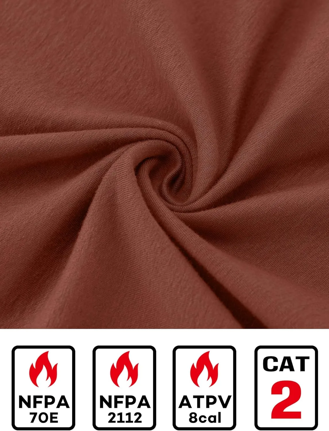 FR Shirts for Men 6oz Lightweight Fire Resistant Shirts for Man FR Long Sleeve for Men NFPA2112/CAT2