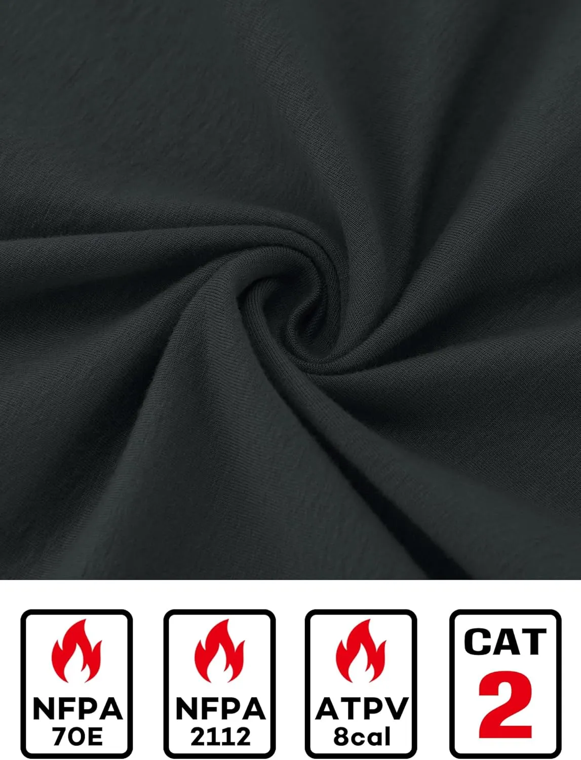 FR Shirts for Men 6oz Lightweight Fire Resistant Shirts for Man FR Long Sleeve for Men NFPA2112/CAT2