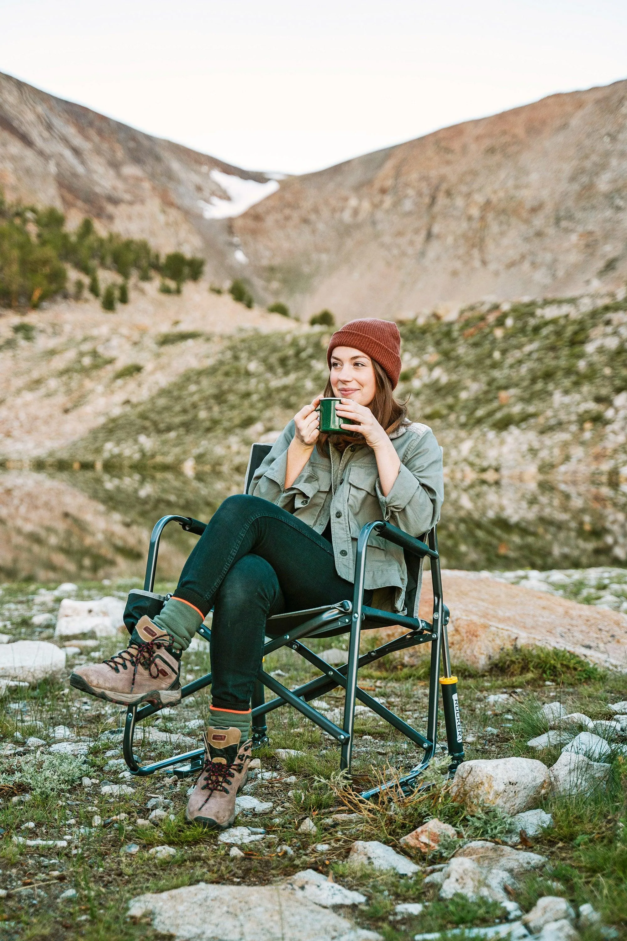 GCI Outdoor MaxRelax Pod Rocker Portable Rocking Chair & Outdoor Camping Chair