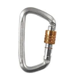 Hard Steel Modified D Key Screw Gate Carabiner
