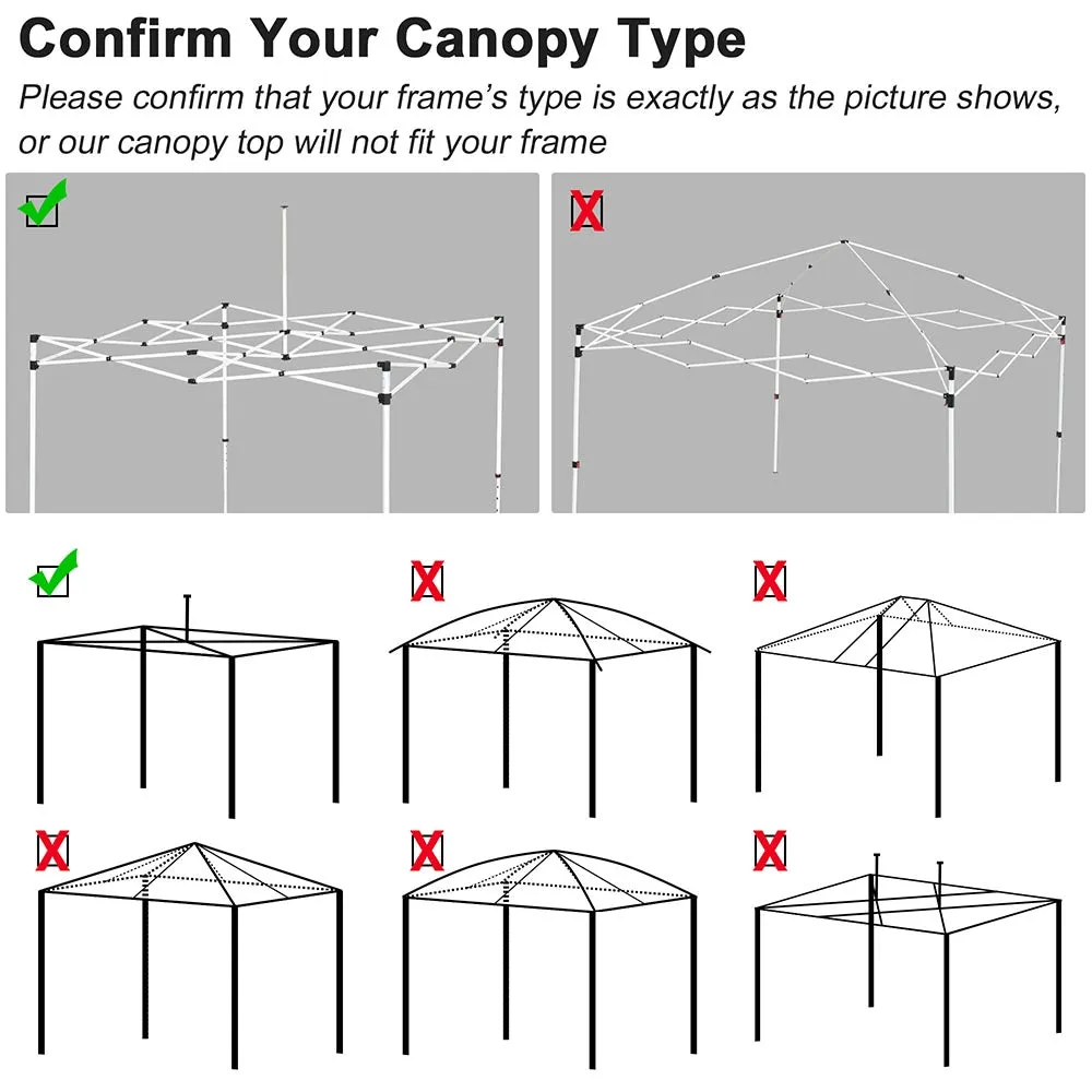 InstaHibit Canopy Replacement 10x10 Pop Ups CPAI-84 FireRetardant