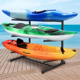 JY PERFORMANCE Kayak Storage Rack, Free Standing, for Outdoor Storage and Garage Indoor, Canoe Rack for Kayak, Canoe, SUPs, Surfboard & Paddleboard