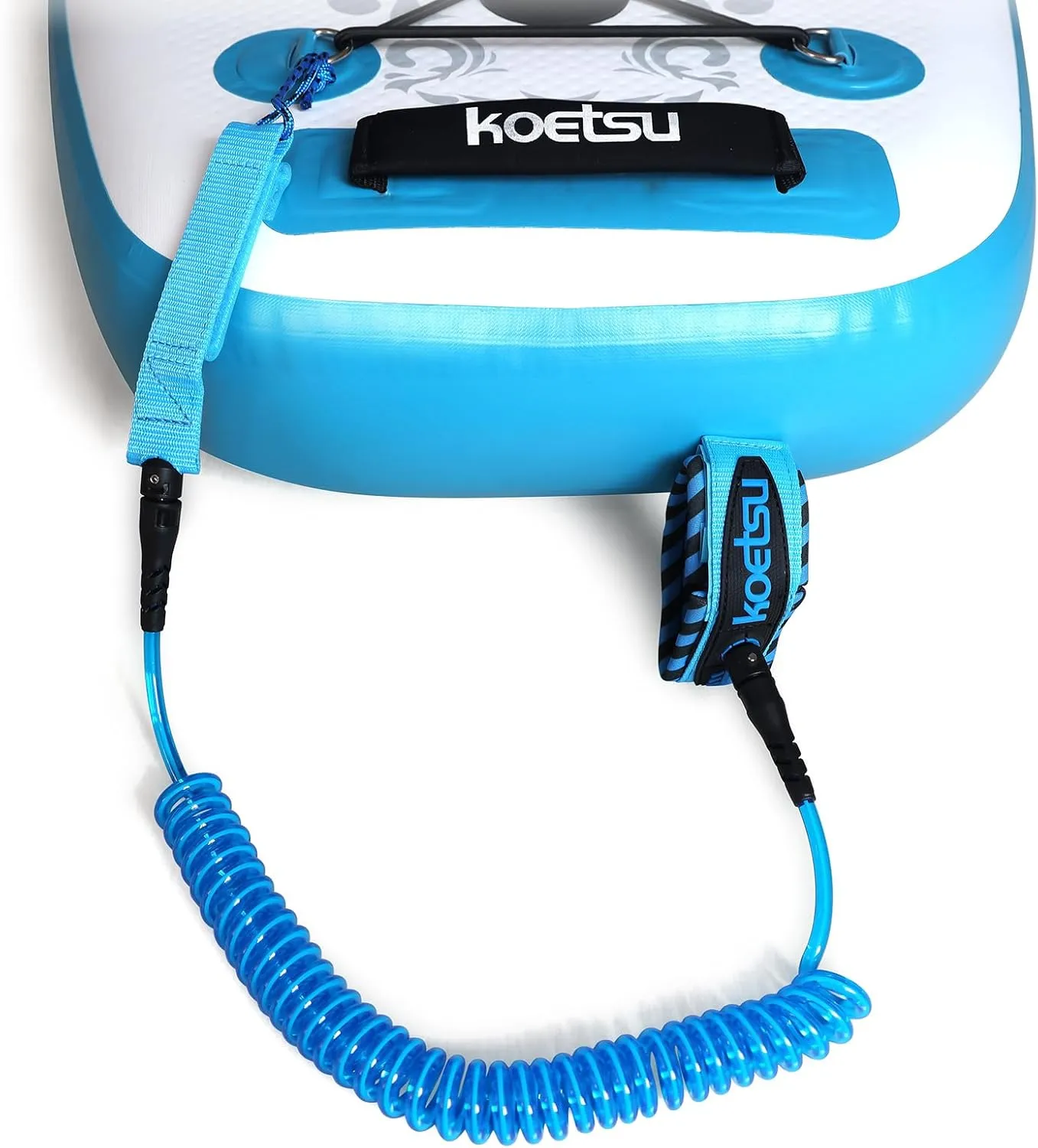 KOETSU Premium Paddle Board Leash - 10ft SUP Ankle Safety Rope, 7mm Thick Surfboard Leash for Longboard, Stand Up Paddle Board Accessories, SUP Replacement Leg Rope