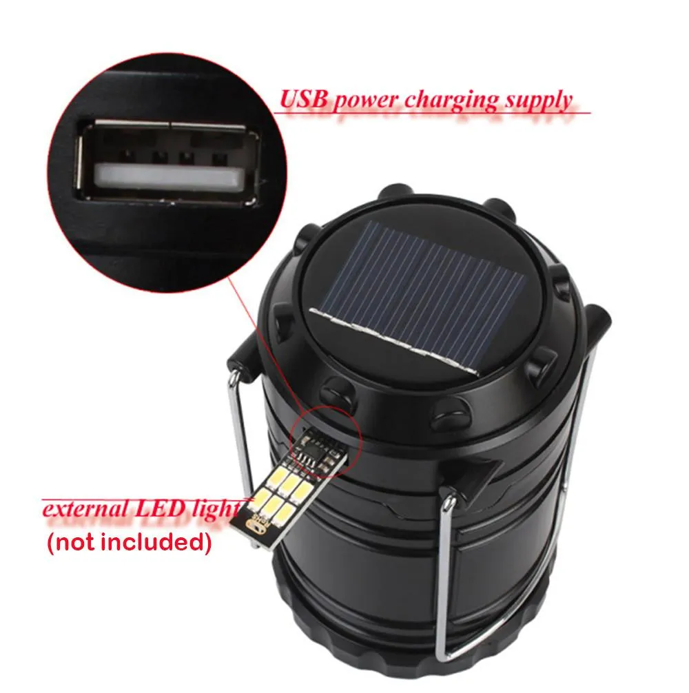 LED Solar Collapsible Camping Lantern