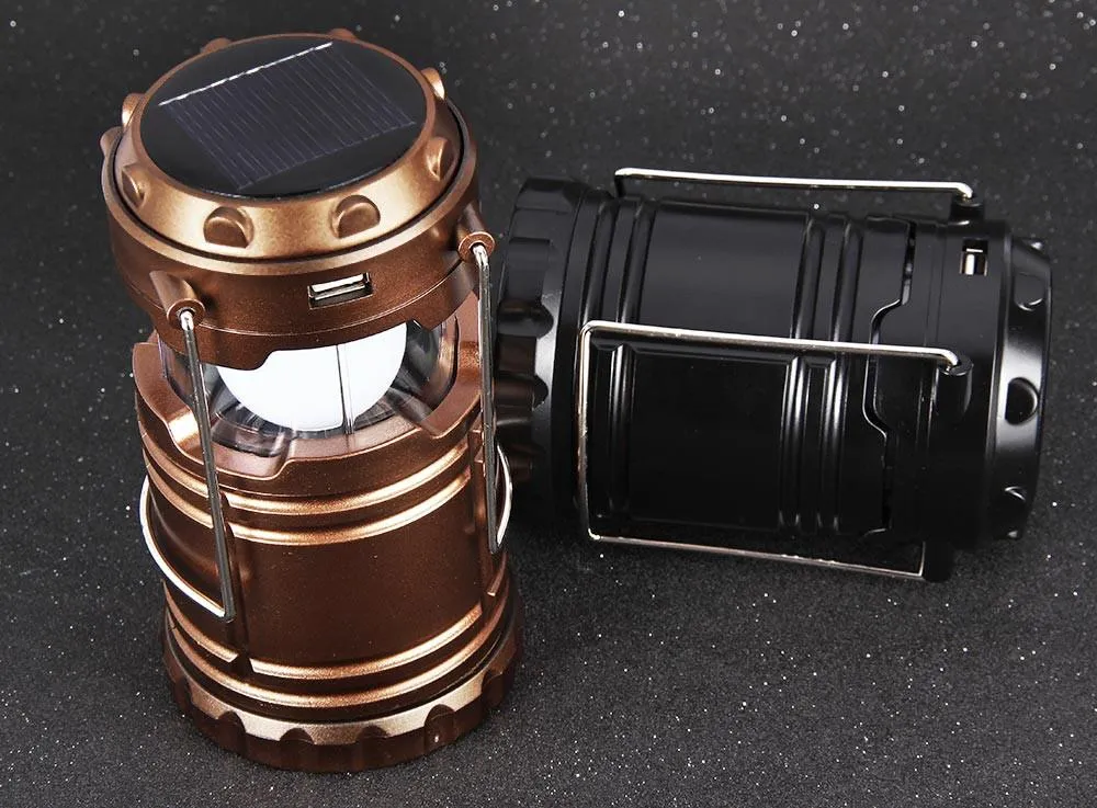 LED Solar Collapsible Camping Lantern