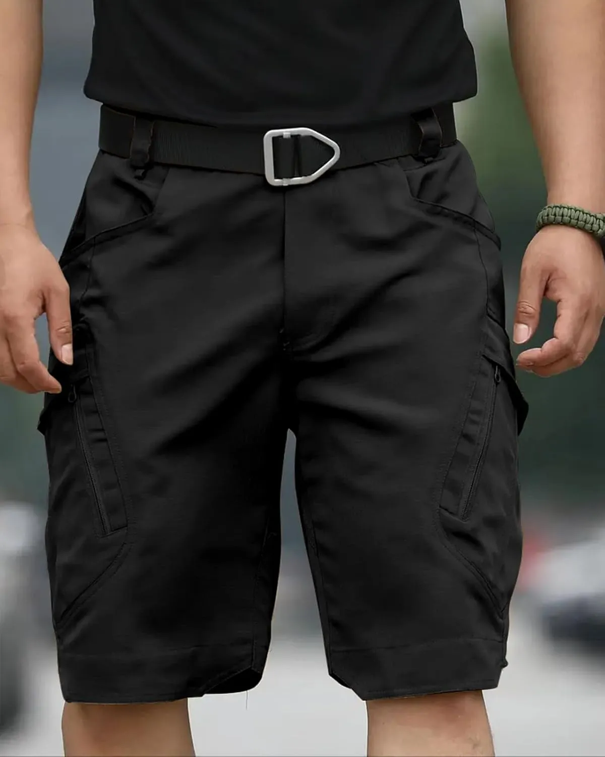 Mens Hiking Cargo Shorts Casual Tactical Waterproof Shorts for Work Golf Fishing with 6 Pockets