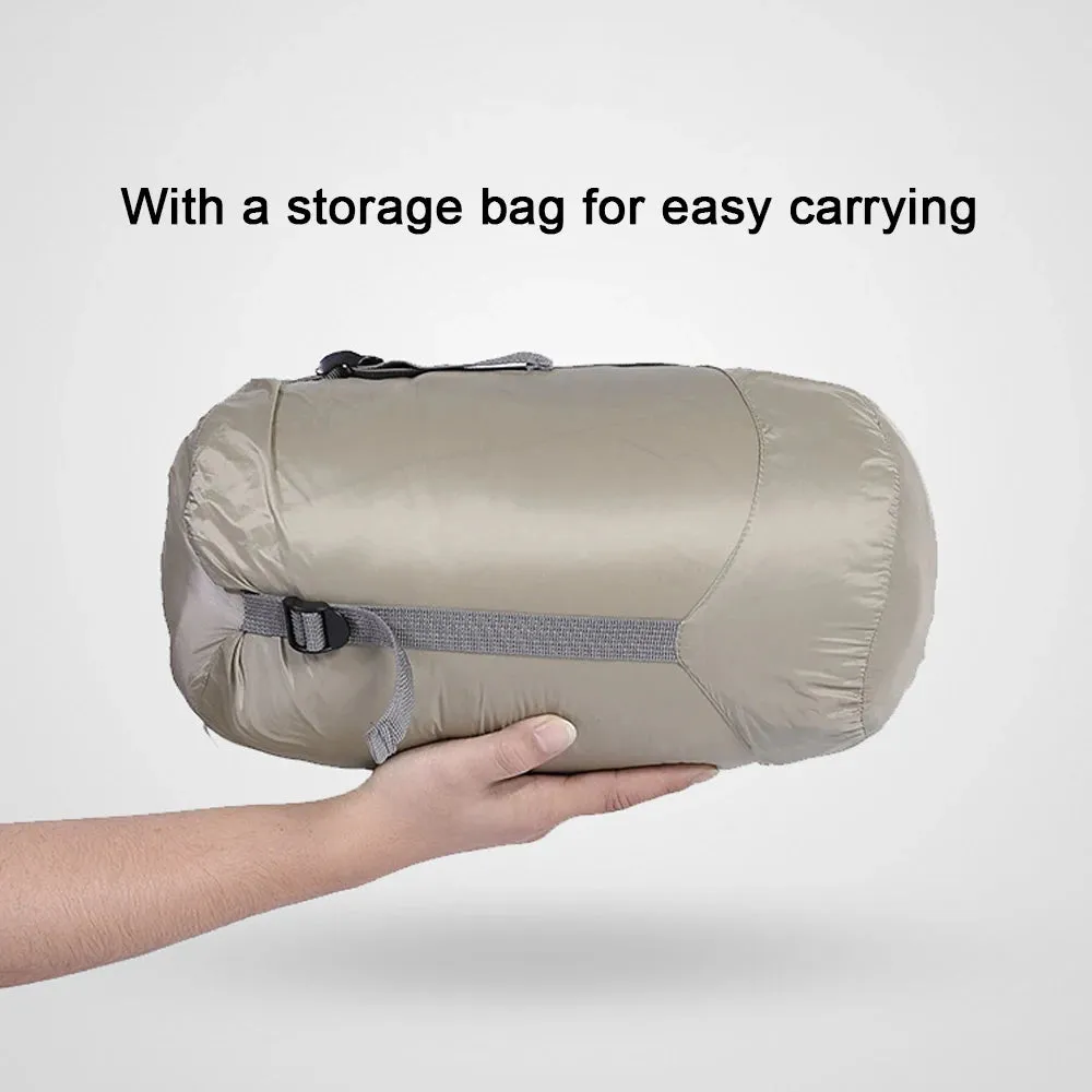 Outdoor Wearable Cloak Sleeping Bag Portable Warming Sleeping Bag Light-weight Cotton Sleeping Bag for Winter Camping Travel