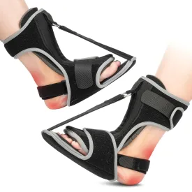 Plantar Fasciitis Night Splint: 2 Pack Plantar Fasciitis Brace for Women Men - Effective Plantar Fasciitis Relief Achilles Tendonitis Foot Drop Heel Pain Black