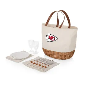 Promenade Picnic Basket (Beige Canvas) - Kansas City Chiefs