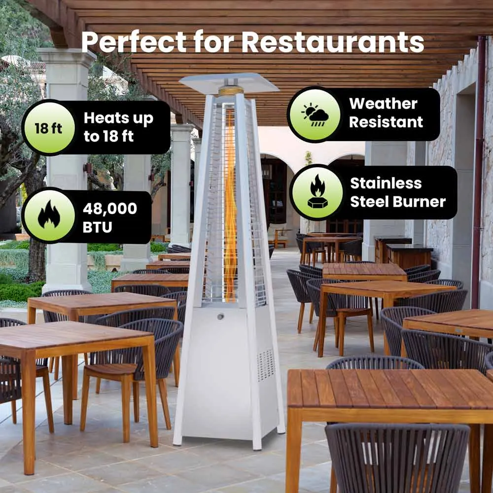 Pyramid Propane Heater - Stainless Steel, 48,000 BTU’s - Gorilla Gadgets