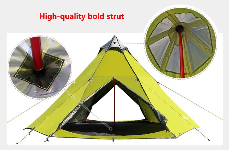 Pyramid Teepee Tent for 5-8 Person Family Camping