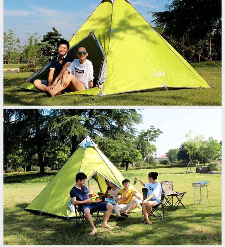 Pyramid Teepee Tent for 5-8 Person Family Camping