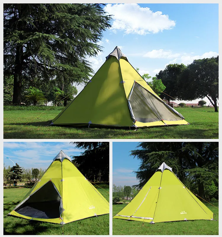 Pyramid Teepee Tent for 5-8 Person Family Camping