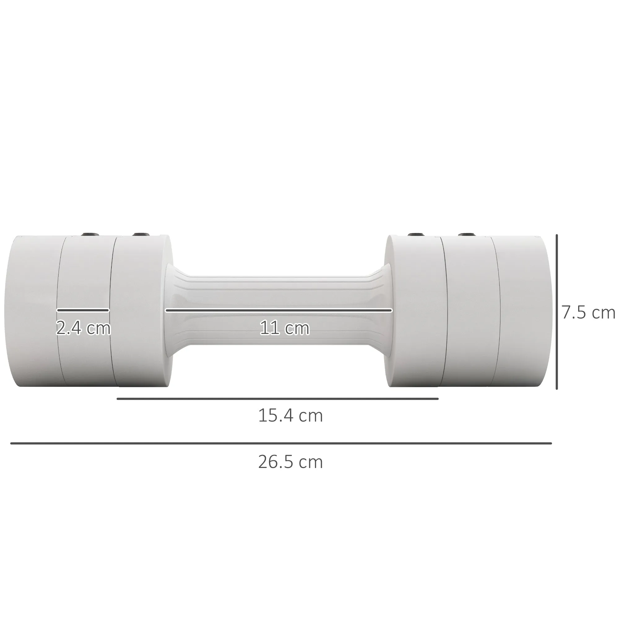 SPORTNOW Adjustable Dumbbells Set, Fast Adjust and Compact, 2.5kg x 2